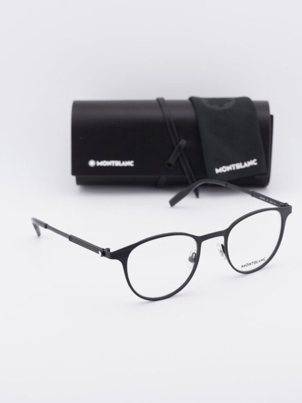 Montblanc MB0095O 001 Square Eyeglasses 48mm –  Black